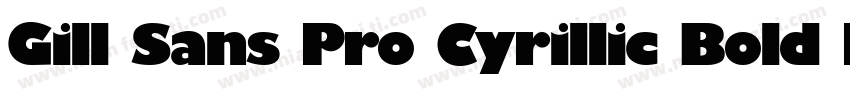 Gill Sans Pro Cyrillic Bold Italic字体转换